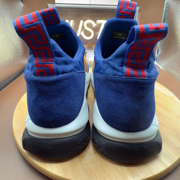 Versace Cross Chainer Blue Multi Men’s Size 42EU/9US - Picture 6 of 12